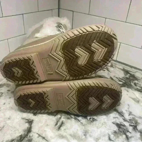 LONDON FOG Girls Enfield Warm Boot tan/pink SZ 4 NWOT - Picture 9 of 11